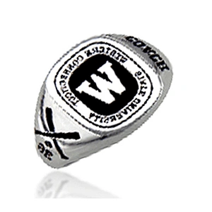 Black painting custom signet kids baseball championship rings