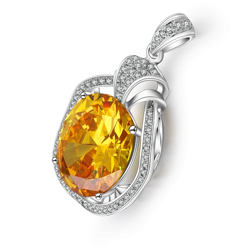 Costume Italian 925 Sterling Silver Jewelry Wholesale Gemstone Pendant Charm