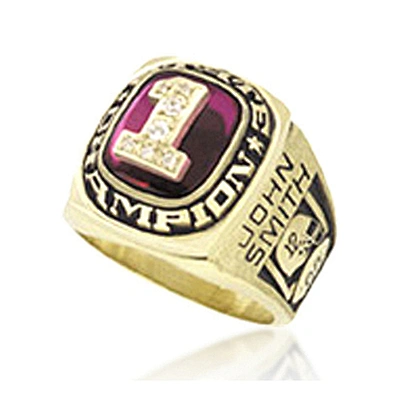Customized design gold plated national champions rings