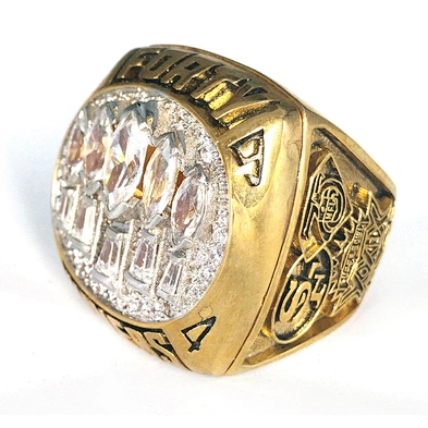 Fashion shiny multi stone new design gold finger ring