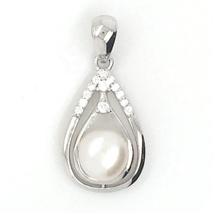 Nice Girls Silver Chain Pearl Waterdrop Cage Designs Pendant Personal