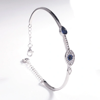 Fashion Zircon Adjustable Cord Evil Eye Charm Bracelet Women Wholesale