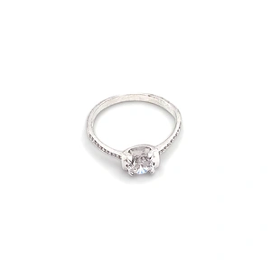 Excellent engagement cz finger 925 silver jewelry