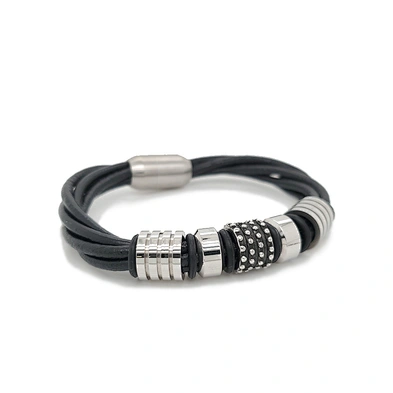 Blank design wholesale fashion leather cuff bangle