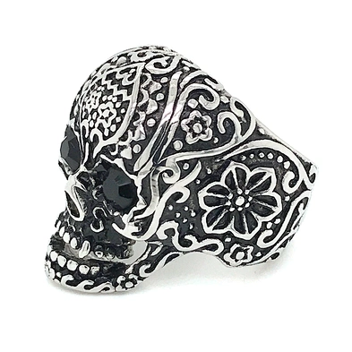 High quality custom design skull mens rings stainless steel