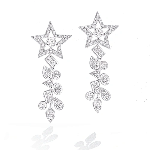 Unique design star cz new hot high quality ear ring