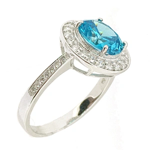Blue luster cz jewelry blue ring octopus for sale