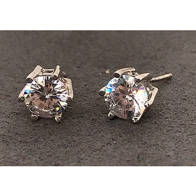 Natural Stone Jewelry Earring Silver, Stone Earrings Women Gemstone
