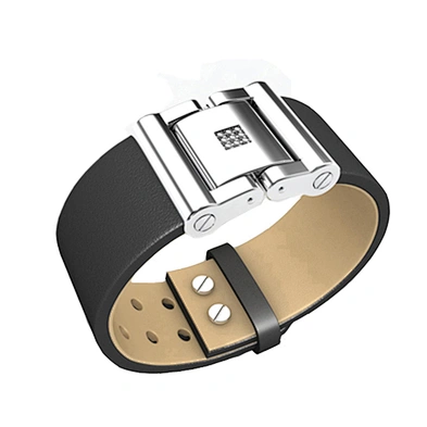 Modern cool half area button design leather strips for bracelets
