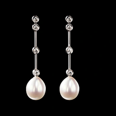 Stick on tear drop earring rhinestone for adult