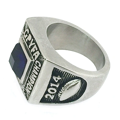 Eco-friendly men ring jewelry blue stone ss925 ring
