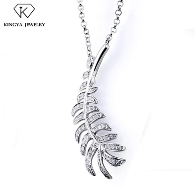 White Cz Stone Leaf Jewelry Bridal Wedding Fancy Necklace Set