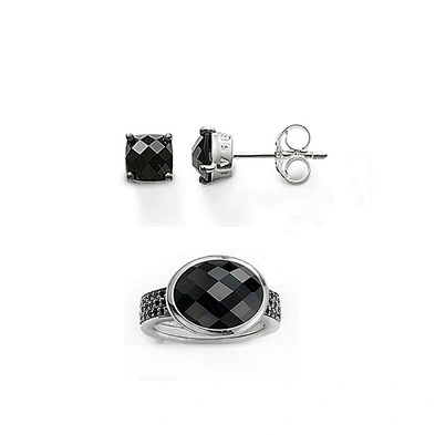Cheap oval black crystal rhinestone costume jewellery