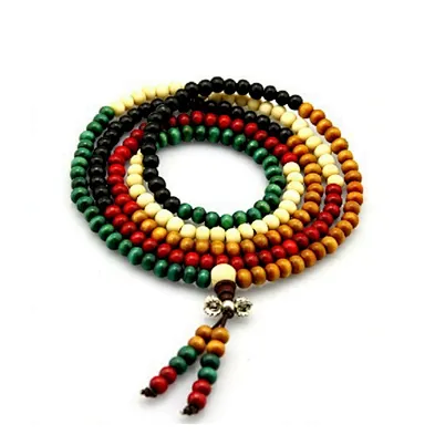 Black beads cheap mens chakra bracelets