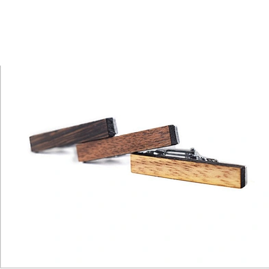 Wholesale high quality fashion men's wood tie clip