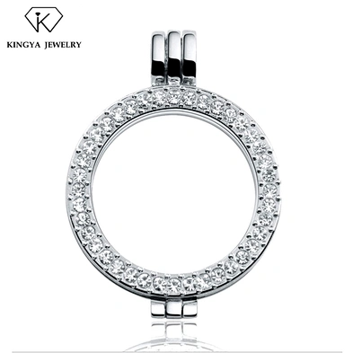 Sterling silver charm gold pendant locket set design men