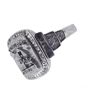 Black painting stainless steel custom engraved ring masonic