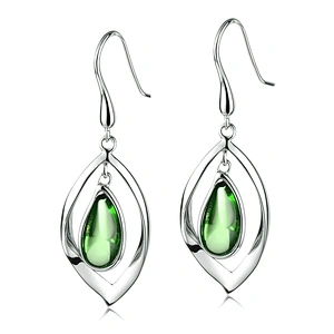 Fashion custom design silver crystal stone eye earrings drop for women