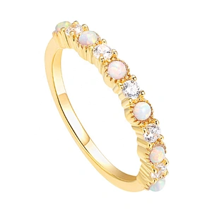 Shiny cz beautiful latest gold ring design for women with price