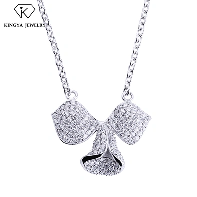 Micro pave jewelry wholesale fancy pendant design for girl