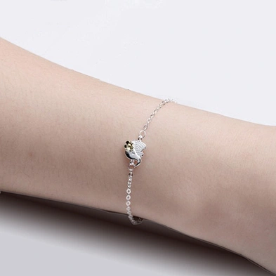 Fashion Women Custom 925 Sterling Silver Jewelry Charm Bracelet