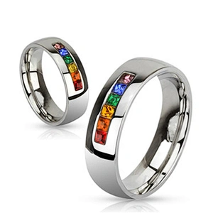 Brand jewelry stainless steel wedding ring for women