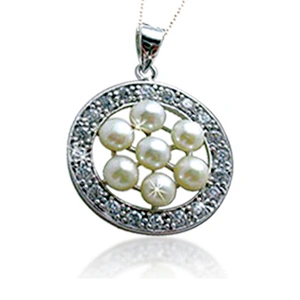 Custom design silver pearl bead landing charms