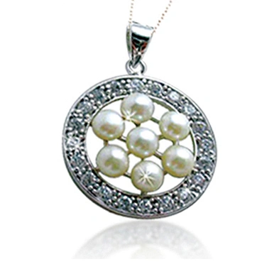Custom design silver pearl bead landing charms