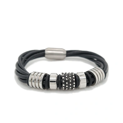 Blank design wholesale fashion leather cuff bangle