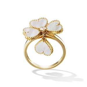 Fashion silver clover 14k gold jewelry wholesale
