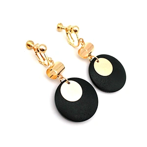 Gold earring lever back stopper for heavy earring finding