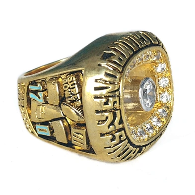 Men's signet jewelry stamping blank ceramic ring for inlay