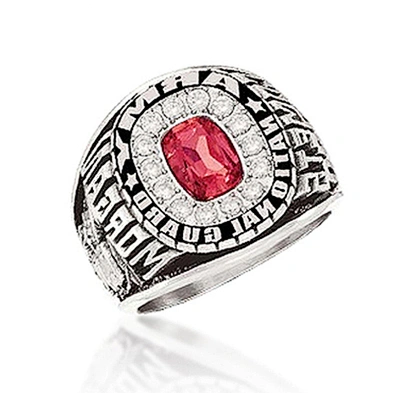 Clarity beauty cz setting 925 sterling silver military army ring