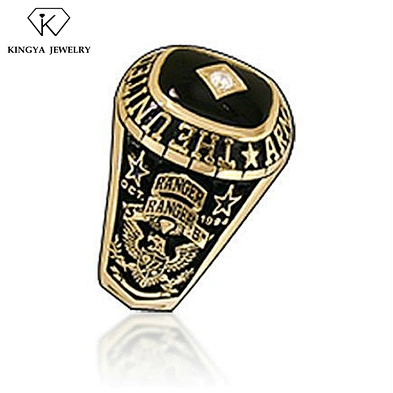 Wholesale statement stainless steel military bird shaped ring for men