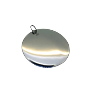 Round design blank silver wholesale simple necklace
