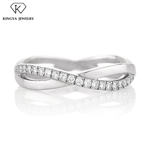 New latest finger gold plated wedding ring design for ladies
