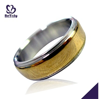 gold plated titanium stainless wedding bands wholesale 14k gold rings