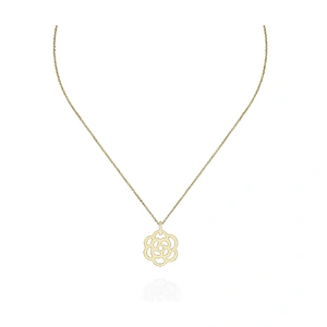 Gold rose flower design silver jewelry ribbon choker necklaces