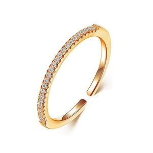 Good price plated 18k white gold jewelry engagement artificial diamond au 750 gold ring