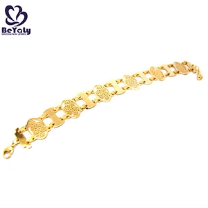 Oval shape flower cluster design gold plated yiwu jewelry