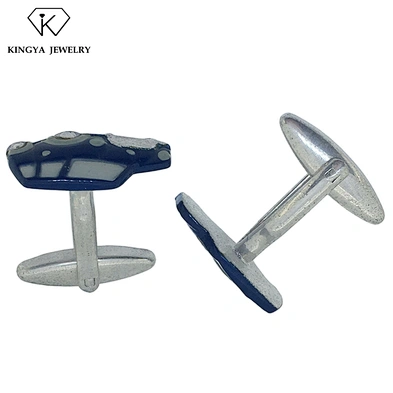 Custom design enamel car shape novelty cufflink