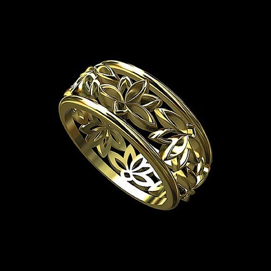 Most popular curve design titanium jerwerly silver