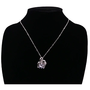 Wholesale High Quality Cute Silver Elephant Necklace Pendant Unisex