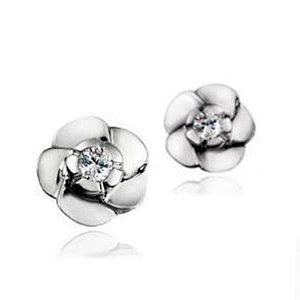 Fashion snowflake earring screw plug made in korea