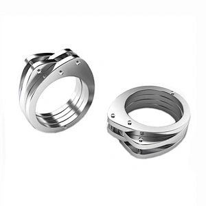 Shiny polished best price blank men's titanium rings