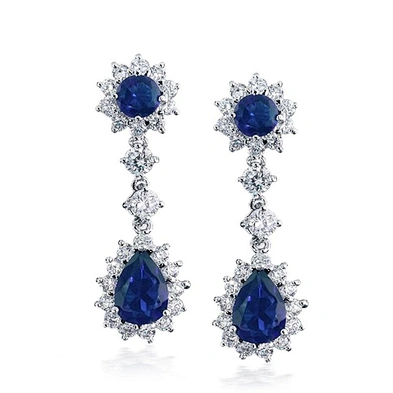 Flower jewellery cz fashion silver earring necklace set