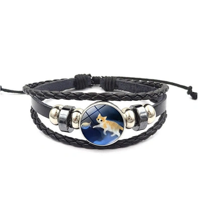 Personality Good Luck Customized Logo Stone Buddhist Cat Dubai Charm Bracelet