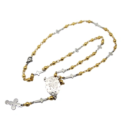 Seed Bead Jewelry Religion Sideway Cross Design Necklace Set