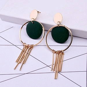 Fashion Cheap Geometric Design Gold Plated Jewelry Minimalist Earrings