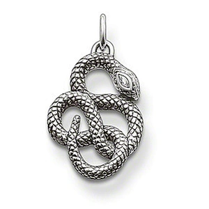 Classic custom snake design silver pendant price